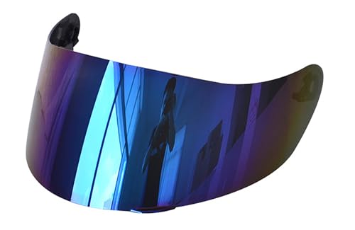 WHAPELQ Helmvisier Linse UV Schutz Nachtsicht Sicher Integralhelm K5 K1 K3 sv K5s Visier Linse Helm Gesichtsschutz Helmschild Iridium Gold Spiegel Ersatzvisier von WHAPELQ