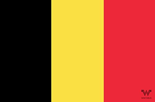 Belgien Flagge Aufkleber - Länderflagge als Sticker 8,5 x 5,5 cm von WHATABUS
