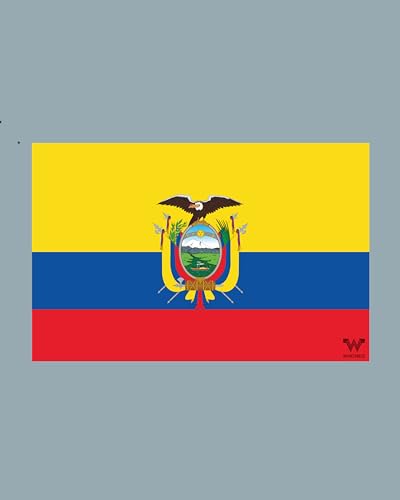 Ecuador Flagge Aufkleber - Länderflagge als Sticker 8,5 x 5,5 cm WF069 von WHATABUS