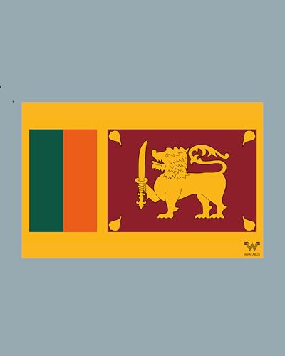 Sri Lanka Flagge Aufkleber - Länderflagge als Sticker 8,5 x 5,5 cm WF107 Sri Lanka Flagge Aufkleber - Länderflagge als Sticker 8,5 x 5,5 cm WF107 von WHATABUS