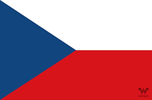 Tschechien Flagge Aufkleber - Länderflagge als Sticker 8,5 x 5,5 cm von WHATABUS