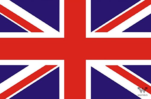 Vereinigtes Königreich/UK/United Kingdom Flagge Aufkleber - Länderflagge als Sticker 8,5 x 5,5 cm von WHATABUS