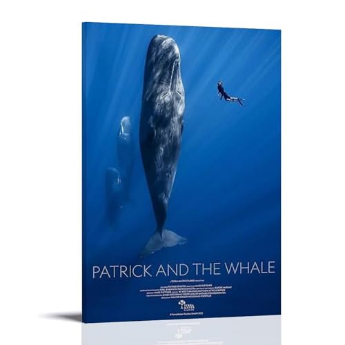 Poster Patrick und der Wal für Schlafzimmer, ästhetische Kunst, Poster, Dekoration, dekorative Wandkunst, Gemälde, Leinwand, Wandbild, Wohnzimmer, Gemälde, Rahmenstil, 30 x 45 cm Poster Patrick und der Wal für Schlafzimmer, ästhetische Kunst, Poster, Dekoration, dekorative Wandkunst, Gemälde, Leinwand, Wandbild, Wohnzimmer, Gemälde, Rahmenstil, 30 x 45 cm von WHBRFO