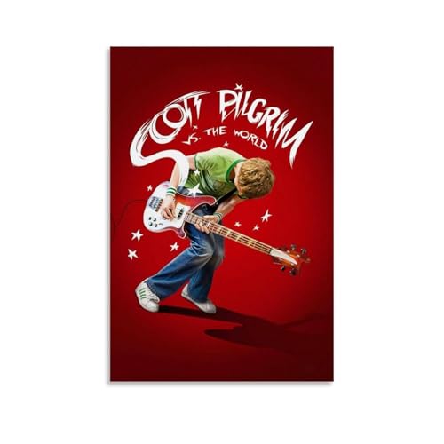 WHBRFO Scott PilgrimPoster für Schlafzimmer, ästhetische Kunst, Poster, Dekoration, dekorative Wandkunst, Gemälde, Leinwand, Wandbild, Wohnzimmer, Gemälde, ungerahmt, 30 x 45 cm von WHBRFO