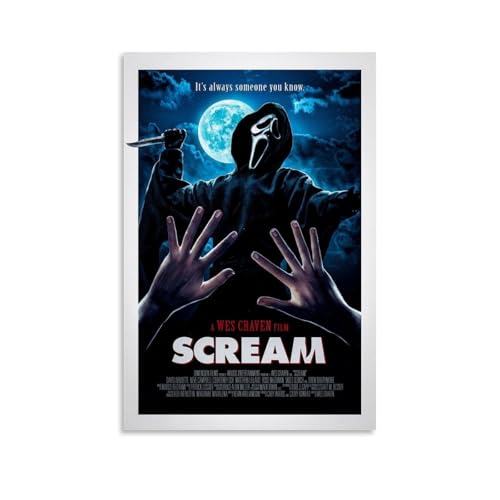 WHBRFO ScreamPoster für Schlafzimmer, ästhetische Kunst, Poster, Dekoration, dekorative Wandkunst, Gemälde, Leinwand, Wandbild, Wohnzimmer, Gemälde, ungerahmt, 50 x 75 cm von WHBRFO