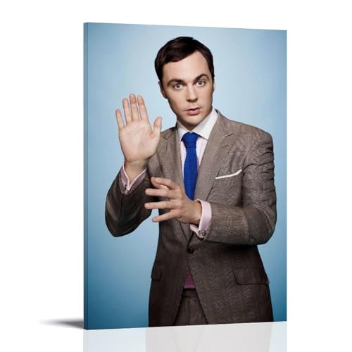 WHBRFO Sheldon CooperPoster, Schlafzimmer, ästhetische Kunst, Poster, Dekoration, dekorative Wandkunst, Gemälde, Leinwand, Wandbild, Wohnzimmer, Gemälde, Rahmenstil, 30 x 45 cm von WHBRFO