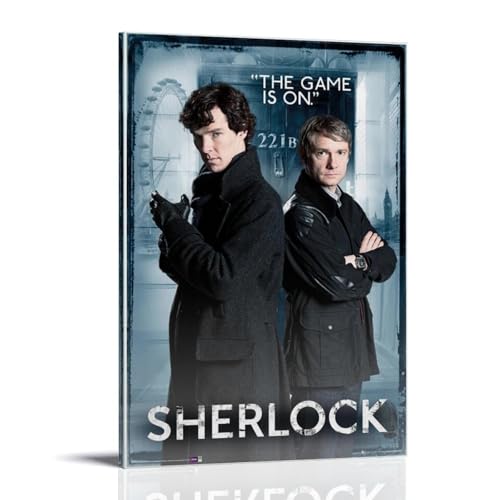 WHBRFO SherlockPoster, Schlafzimmer, ästhetische Kunst, Poster, Dekoration, dekorative Wandkunst, Gemälde, Leinwand, Wandbild, Wohnzimmer, Gemälde, Rahmenstil, 60 x 90 cm von WHBRFO