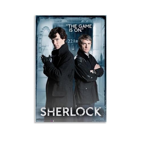 WHBRFO SherlockPoster für Schlafzimmer, ästhetische Kunst, Poster, Dekoration, dekorative Wandkunst, Gemälde, Leinwandbild, Wohnzimmergemälde, ungerahmt, 20 x 30 cm von WHBRFO