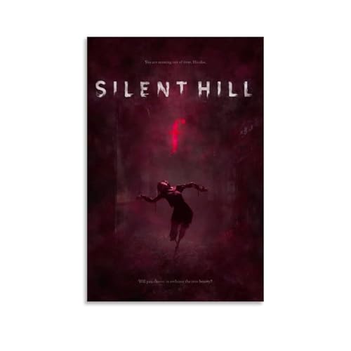 WHBRFO Silent HillPoster, Schlafzimmer, ästhetische Kunst, Poster, Dekoration, dekorative Wandkunst, Gemälde, Leinwand, Wandbild, Wohnzimmer, Gemälde, ungerahmt, 40 x 60 cm von WHBRFO