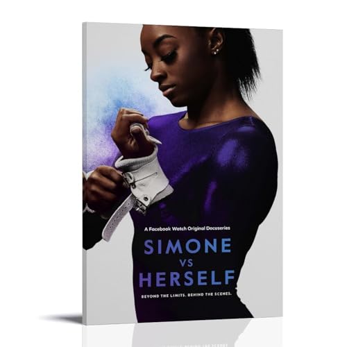 WHBRFO Simone BilesPoster, Schlafzimmer, ästhetische Kunst, Poster, Dekoration, dekorative Wandkunst, Gemälde, Leinwand, Wandbild, Wohnzimmer, Gemälde, Rahmenstil, 40 x 60 cm von WHBRFO