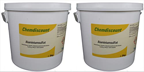 10kg (2x5kg) Aluminiumsulfat, 17/18%, Dünger, Flockmittel, Isoliersalz von Chemdiscount
