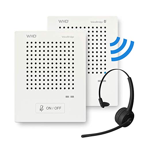 Bluetooth Gegensprechanlage VoiceBridge - automatisch, digital und kontaktlos mit Infrarot-Sensoren und Noise Reduction zum einfachen Nachrüsten für Schutzwände (VoiceBridge Standard & Bluetooth) von WHD