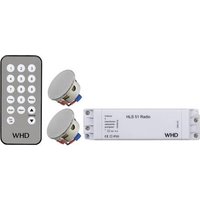 WHD Radio HLS 51 Basic Set chrom Lautsprecher, Fernbedienung, Radio Chrom 106-005-07-100-00 von WHD