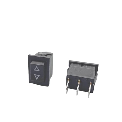 WHDESKVR 1 STK/5 STK Momentary Rocker Switch 3 Flache Stifte, beide Seiten zurück in die Mitte nach dem Loslassen, Buchse EIN - Buchse Aus - Buchse EIN 21 * 15MM(1pcs) von WHDESKVR
