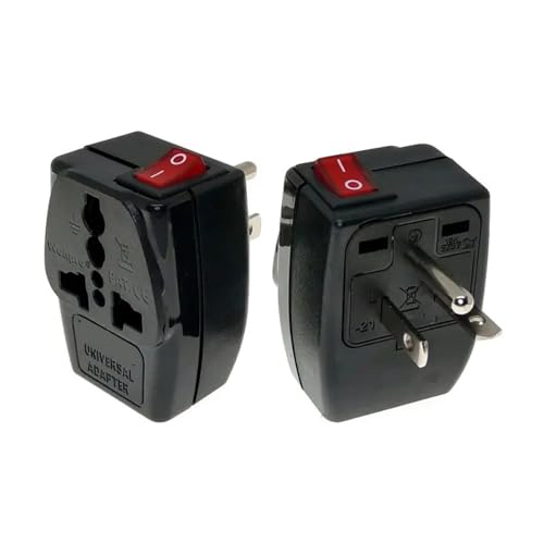 WHDESKVR 2 in 1 - Adapter AC100~250V 10A mit EIN/Aus-Haupt-LED-Schalter von WHDESKVR