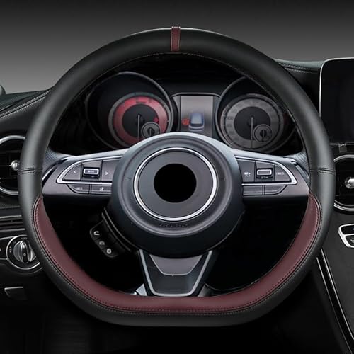 WHDsunQQ Auto Lenkradbezug Für Swift 2017 2018 2019 2020 2021 2022 Micro D-Form 38 cm Auto-Lenkradabdeckung von WHDsunQQ