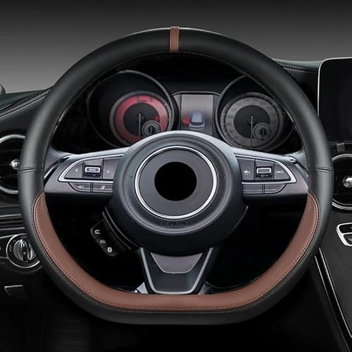 WHDsunQQ Auto Lenkradbezug Für Swift 2017 2018 2019 2020 2021 2022 Micro D-Form 38 cm Auto-Lenkradabdeckung von WHDsunQQ