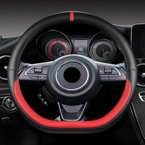 WHDsunQQ Auto Lenkradbezug Für Swift 2017 2018 2019 2020 2021 2022 Micro D-Form 38 cm Auto-Lenkradabdeckung von WHDsunQQ