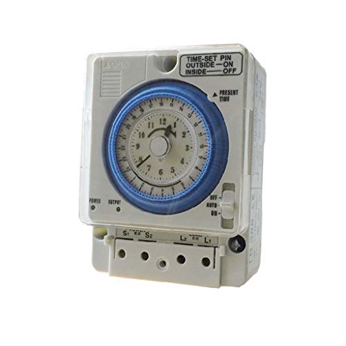 WHFCBJBW 24H 12VDC Timer Intervall Programmierbare Kontrolle Analoge Zeitsteuerung Mechanischer Zeitregler Weiß 96 Einstellungen WHFCBJBW 24H 12VDC Timer Intervall Programmierbare Kontrolle Analoge Zeitsteuerung Mechanischer Zeitregler Weiß 96 Einstellungen von WHFCBJBW