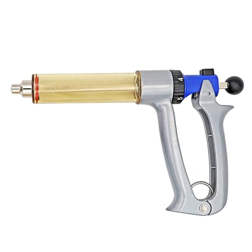 25 ml/50 ml Viehspritze, kontinuierliche Vieh-Injektionspistole mit einstellbarer Dosierung, Veterinär-Spritzen-Injektorpistole, Tierpflegegerät for Schweine, Rinder, Schafe, modern ( Size : 25ml ) von WHIPIN