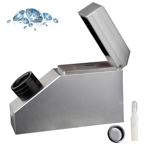 Edelstein-Refraktometer, Tragbares professionelles Schmuck-Refraktometer mit 28 mm großer, einziehbarer Linse, Edelstein-Identifizierungstool, integrierte LED-Lichtquelle Edelstein-Refraktometer, Tragbares professionelles Schmuck-Refraktometer mit 28 mm großer, einziehbarer Linse, Edelstein-Identifizierungstool, integrierte LED-Lichtquelle von WHIPIN