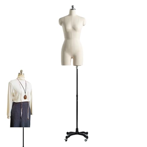 Weibliche Schneiderpuppe, Torso-Ständer für weibliche Nähpuppen, Modellständer mit Stecknadeln, antistatisch, inklusive Farbiger Stecknadeln und Markierungsband, zum Nähen(88#) von WHIPIN