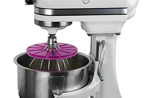 Whisk Wiper® PRO kompatibel mit KitchenAid Bowl-Lift Standmixern – Mischen Sie ohne Chaos – das ultimative Standmixer-Zubehör – nur kompatibel mit 6-Draht-Schneebesen (Farbe: Violett) von WHISK WIPER