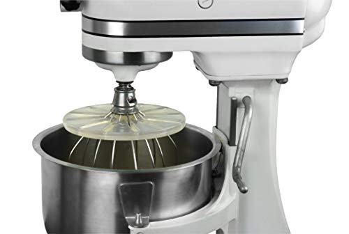 Whisk Wiper® PRO kompatibel mit KitchenAid Bowl-Lift Standmixern – Mischen Sie ohne das Chaos – das ultimative Standmixer-Zubehör – nur kompatibel mit 6-Draht-Schneebesen (Farbe: transparent) von WHISK WIPER