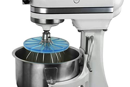 Whisk Wiper® Pro kompatibel mit KitchenAid Bowl-Lift Standmixern – Mix ohne Chaos – das ultimative Standmixer-Zubehör – nur kompatibel mit 6-Draht-Schneebesen (Glasblau) von WHISK WIPER