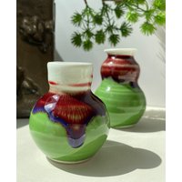 Handgemachte Waldgrüne Kleine Vasen Handgemachte Waldgrüne Kleine Vasen von WHISPERSOFWATER