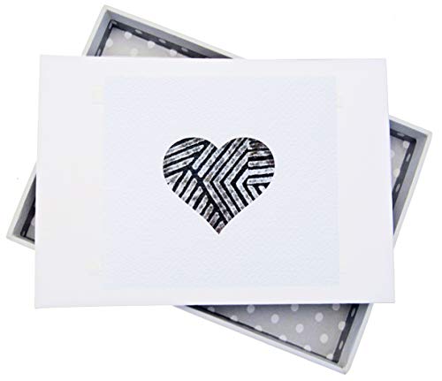 WHITE COTTON CARDS Alphabetics grau Herz Mini Fotoalbum, Mehrfarbig von WHITE COTTON CARDS