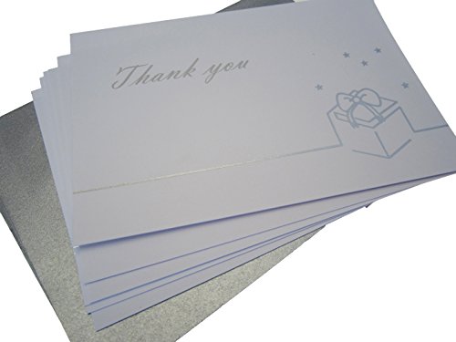 WHITE COTTON CARDS Erinnerungsalbum, Aufschrift Thank You, 8 Stück von WHITE COTTON CARDS
