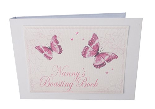 WHITE COTTON CARDS Fotoalbum Nanny 's Boasting Book Pink Schmetterlinge Design Wert, weiß von WHITE COTTON CARDS