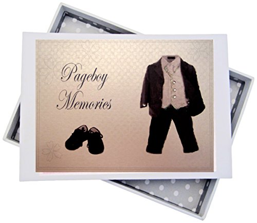 WHITE COTTON CARDS Pageboy Hochzeit, Fotoalbum, Anzug, Board Mini, weiß, 12,5 x 17,5 x 2,5 cm WHITE COTTON CARDS Pageboy Hochzeit, Fotoalbum, Anzug, Board Mini, weiß, 12,5 x 17,5 x 2,5 cm von WHITE COTTON CARDS