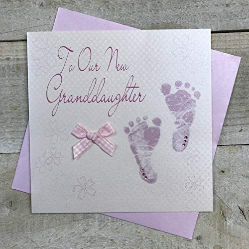 WHITE COTTON CARDS to Our New Granddaughter, handgemacht, Pink, M von WHITE COTTON CARDS