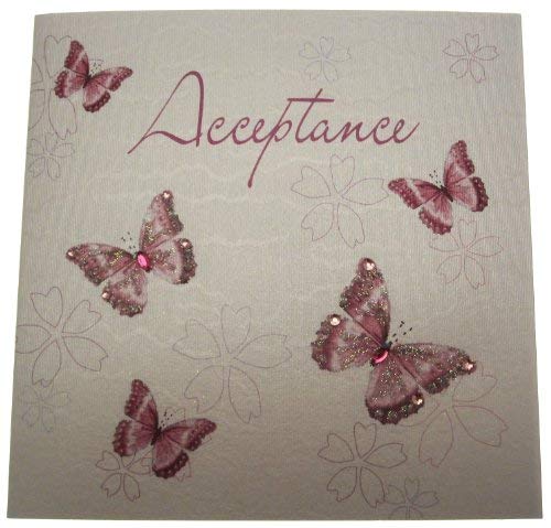WHITE COTTON CARDS wb176 Akzeptanz Schmetterlingen Design von WHITE COTTON CARDS