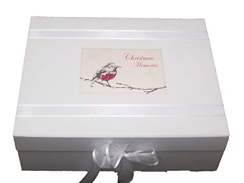 White Cotton Cards RCC2X Aufbewahrungsbox für Erinnerungsstücke, groß, Rot von WHITE COTTON CARDS
