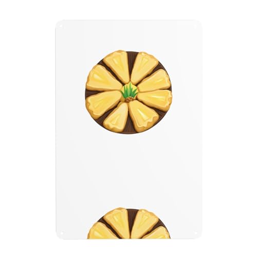 WHJDPP Ananas-Keks-Bild, dekoratives Gemälde, 20,3 x 30,5 cm, aus Weißblech, verschleißfest und langlebig WHJDPP Ananas-Keks-Bild, dekoratives Gemälde, 20,3 x 30,5 cm, aus Weißblech, verschleißfest und langlebig von WHJDPP