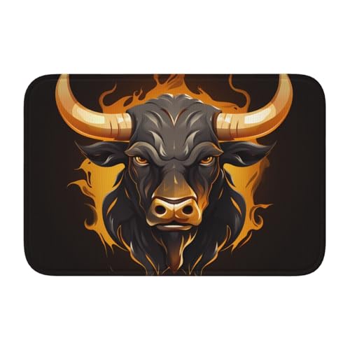 Bodenmatte mit Verriegelungskante, 40 x 60 WHJSHOP Cartoon-Kuh-Symbol, rutschfest, tropfgeformter Boden, ideal leicht zu reinigen und resistent gegen Verblassen Bodenmatte mit Verriegelungskante, 40 x 60 WHJSHOP Cartoon-Kuh-Symbol, rutschfest, tropfgeformter Boden, ideal leicht zu reinigen und resistent gegen Verblassen von WHJSHOP