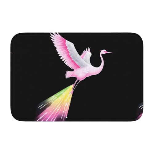 Bodenmatten-Saum, 40 x 60 WHJSHOP rosa Kranichdruck, rutschfest, tropfgeformter Boden, ideal leicht zu reinigen und resistent gegen Verblassen Bodenmatten-Saum, 40 x 60 WHJSHOP rosa Kranichdruck, rutschfest, tropfgeformter Boden, ideal leicht zu reinigen und resistent gegen Verblassen von WHJSHOP