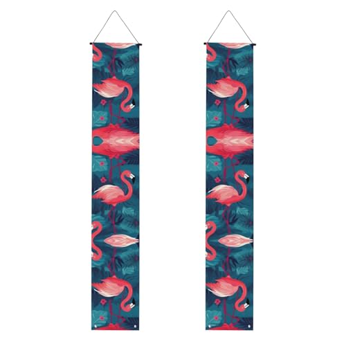 WHJSHOP Banner mit rosa Flamingo-Druck, robust, langlebig, waschbar und wiederverwendbar, Abschlussdekoration, 30,5 x 180 cm WHJSHOP Banner mit rosa Flamingo-Druck, robust, langlebig, waschbar und wiederverwendbar, Abschlussdekoration, 30,5 x 180 cm von WHJSHOP