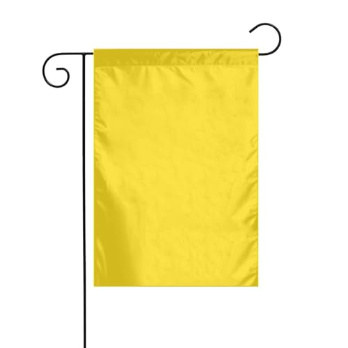 WHJSHOP Blassgelbe Gartenflagge, Hofdekoration, 30,5 x 45,7 cm, dick, langlebig von WHJSHOP