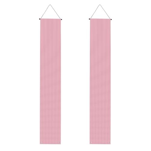WHJSHOP Einfarbiges, rosafarbenes Banner für Abschlussfeiern, Veranda, robust, langlebig, waschbar und wiederverwendbar, 30,5 x 180 cm von WHJSHOP