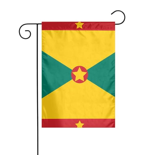 WHJSHOP Flagge von Grenada, Gartenflagge, Hofdekoration, 30,5 x 45,7 cm, dick, langlebig von WHJSHOP