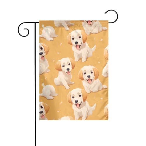 WHJSHOP Hundebild, Gartenflagge, Hofdekoration, 30,5 x 45,7 cm, dick, langlebig von WHJSHOP