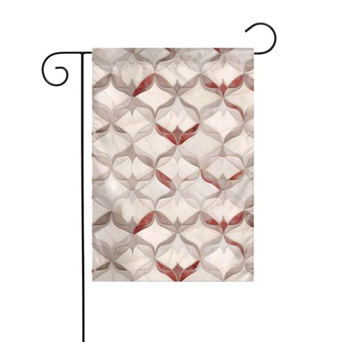 WHJSHOP Orientalisches Marmorsteinbild, Gartenflagge, Hofdekoration, 30,5 x 45,7 cm, dick, langlebig von WHJSHOP