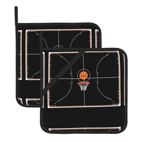 WHJSSF Bunte Basketball-Traumdrucke, quadratisch, isoliert, 2-teilig, dick, langlebig, Wärmeisolierung für Mikrowelle, Backofen und Grillen im Freien WHJSSF Bunte Basketball-Traumdrucke, quadratisch, isoliert, 2-teilig, dick, langlebig, Wärmeisolierung für Mikrowelle, Backofen und Grillen im Freien von WHJSSF