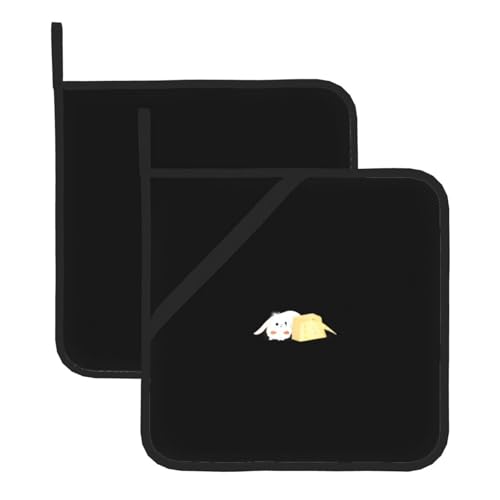 WHJSSF Cheese Prints Quadratische isolierte Topfmatte, 2-teilig, dick, langlebig, für Wärmeisolierung für Mikrowelle, Backofen und Grillen im Freien WHJSSF Cheese Prints Quadratische isolierte Topfmatte, 2-teilig, dick, langlebig, für Wärmeisolierung für Mikrowelle, Backofen und Grillen im Freien von WHJSSF