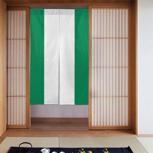 WHJSSF Türvorhang mit Flagge von Nigeria, bedruckt, Trennwand, Privatsphäre, geeignet für Küche, Bad, Zimmer, 86,4 x 142,2 cm WHJSSF Türvorhang mit Flagge von Nigeria, bedruckt, Trennwand, Privatsphäre, geeignet für Küche, Bad, Zimmer, 86,4 x 142,2 cm von WHJSSF