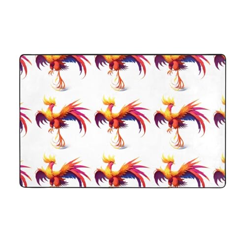 WHJWZY Carpet 152,4 x 99,1 cm – Flanell-Teppich für Wohnzimmer, Büro und mehr, mythisches Phoenix-Bild WHJWZY Carpet 152,4 x 99,1 cm – Flanell-Teppich für Wohnzimmer, Büro und mehr, mythisches Phoenix-Bild von WHJWZY